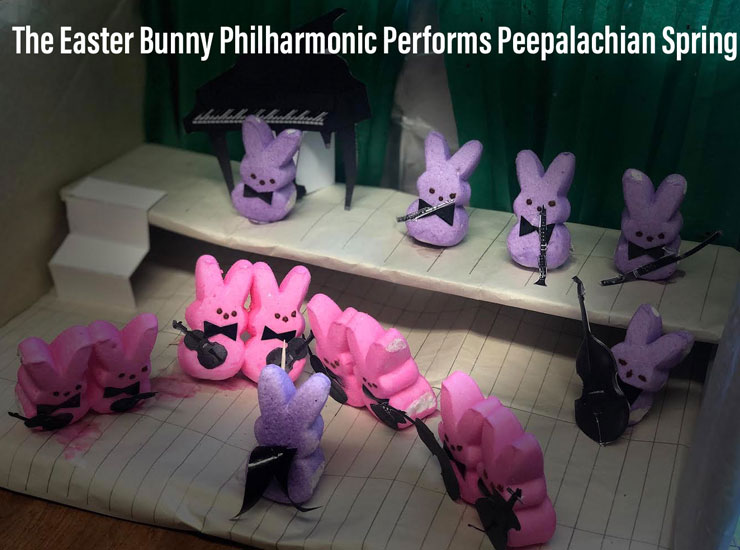Peeps Diorama Bunny Philharmonic
