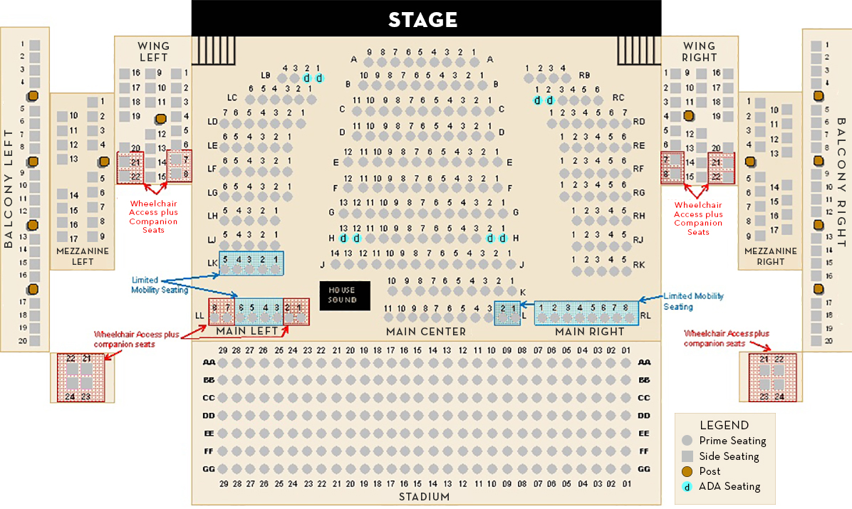 Children S Theater Seating Chart